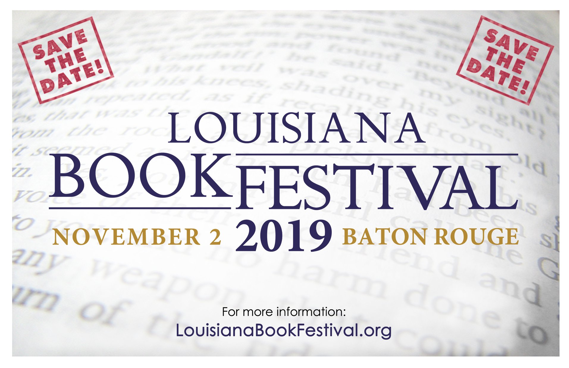 Louisiana Book Festival November 2019! • Nick Courage
